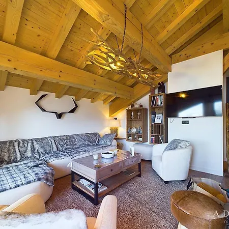 Apartment T4 Dernier Etage Avec Cheminee Et Parking Proche Pistes - Fr-1-398-678 Montvalezan